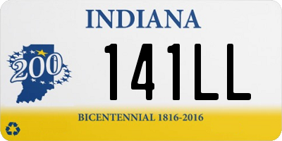 IN license plate 141LL