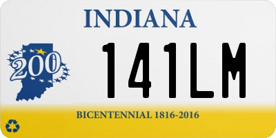 IN license plate 141LM