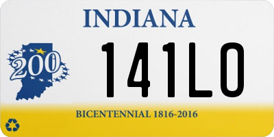 IN license plate 141LO