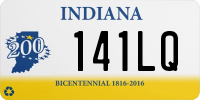 IN license plate 141LQ