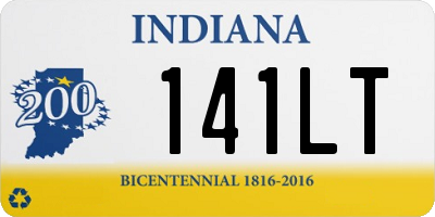 IN license plate 141LT