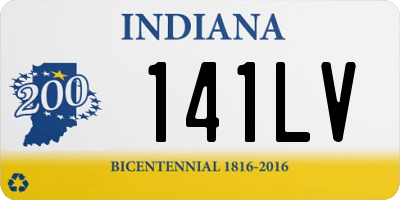 IN license plate 141LV