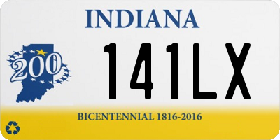 IN license plate 141LX