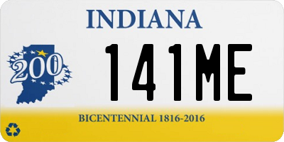 IN license plate 141ME