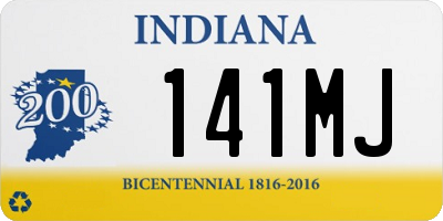 IN license plate 141MJ