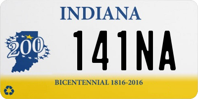IN license plate 141NA