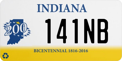 IN license plate 141NB