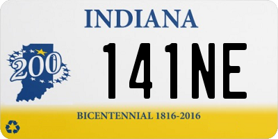 IN license plate 141NE