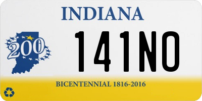 IN license plate 141NO