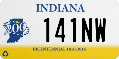 IN license plate 141NW