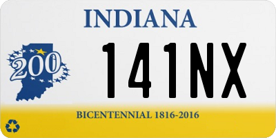 IN license plate 141NX