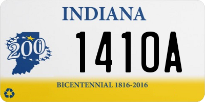 IN license plate 141OA