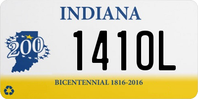 IN license plate 141OL