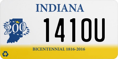 IN license plate 141OU