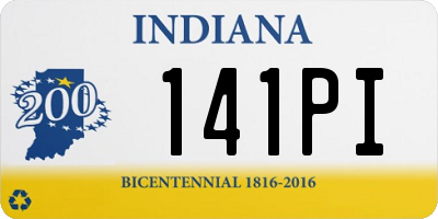 IN license plate 141PI