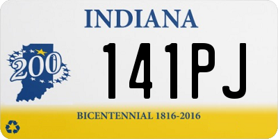IN license plate 141PJ