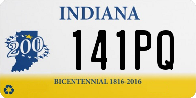 IN license plate 141PQ