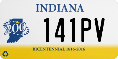 IN license plate 141PV