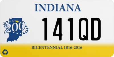 IN license plate 141QD