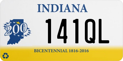 IN license plate 141QL