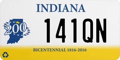 IN license plate 141QN