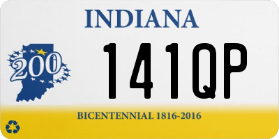 IN license plate 141QP