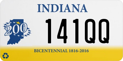 IN license plate 141QQ