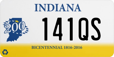 IN license plate 141QS