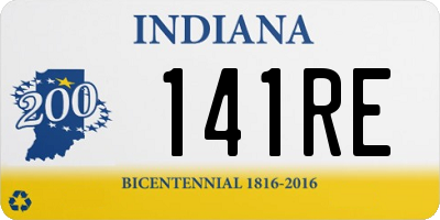 IN license plate 141RE