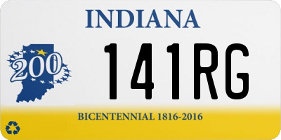 IN license plate 141RG