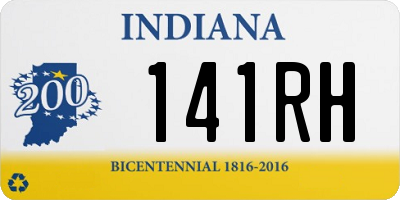 IN license plate 141RH