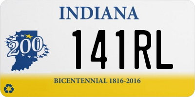 IN license plate 141RL