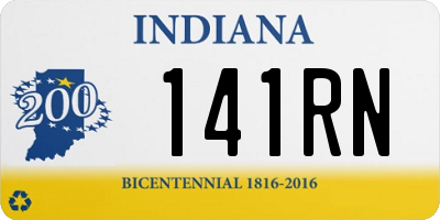 IN license plate 141RN