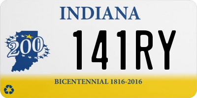 IN license plate 141RY