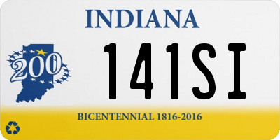 IN license plate 141SI