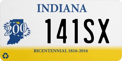 IN license plate 141SX