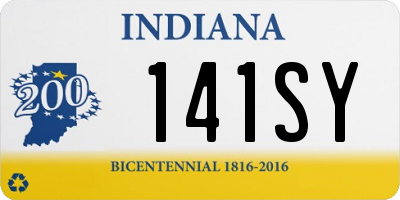 IN license plate 141SY