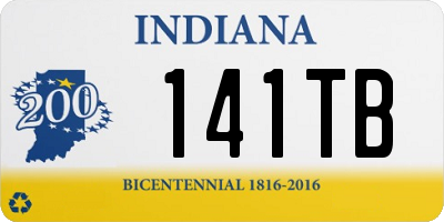 IN license plate 141TB