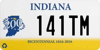 IN license plate 141TM