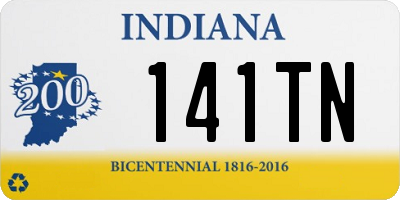 IN license plate 141TN