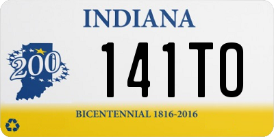 IN license plate 141TO