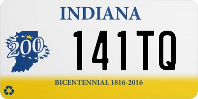 IN license plate 141TQ