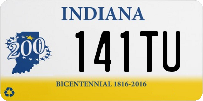 IN license plate 141TU