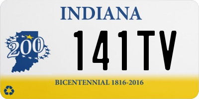 IN license plate 141TV