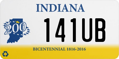 IN license plate 141UB