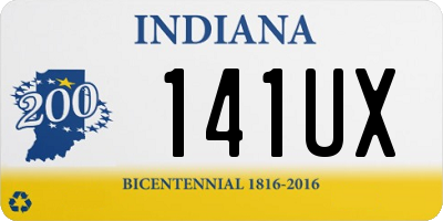 IN license plate 141UX