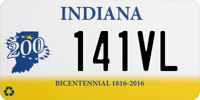 IN license plate 141VL