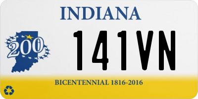 IN license plate 141VN