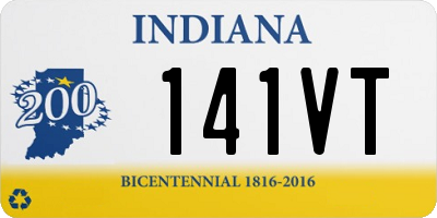 IN license plate 141VT