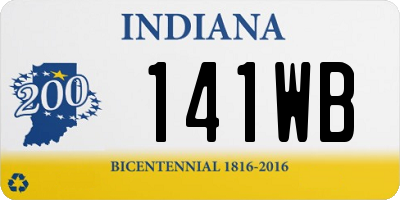 IN license plate 141WB